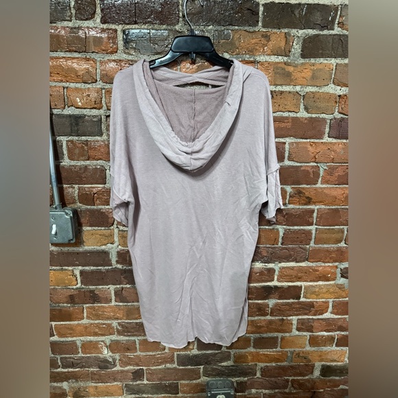 Black Bead Light Purple Hooded Swim Cover-Up - Picture 7 of 7